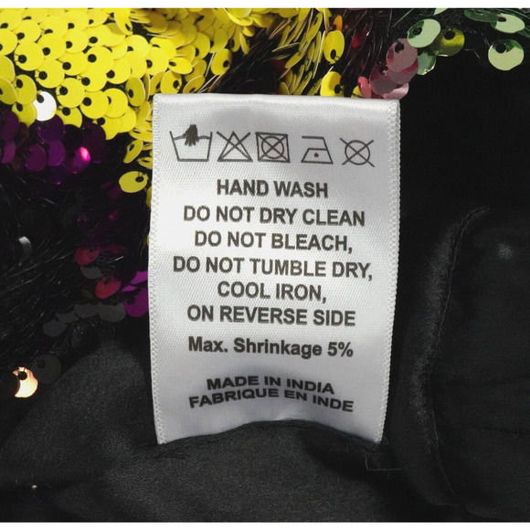 Rdalamal x Anthropologie Sequin Top Women XS Multicolor Crop Surplice Statement - Picture 16 of 16